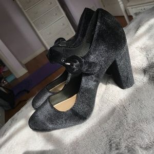 Christian Siriano Velvet Heels